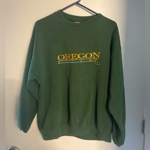 green university of oregon crewneck